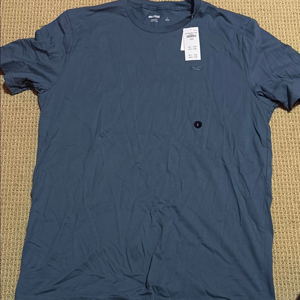 Hollister Blue Short Sleeve Tees